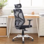 Vergo Transform Classic Ergonomic High Back Mesh Office Chair | Lumbar Support, Adjustable 1D Armrests, Single Lock Mechanism, Metal Base | Home Office Desk Chair, 3 Years Warranty (Black)