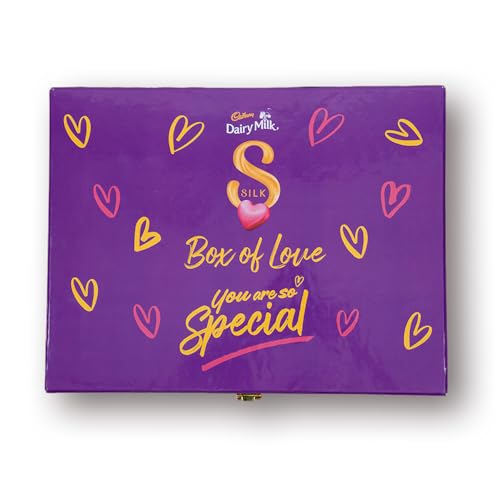 Cadbury Dairy Milk Silk Assorted Valentine’S Gift Chocolates Box Of Love With Photo Frame, 394 G