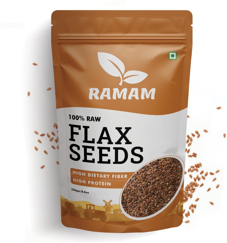 Ramam Flax Seeds |Helps In Hair Growth| Helps In Manage Heart Health | Brown Flax Seeds(250 G)