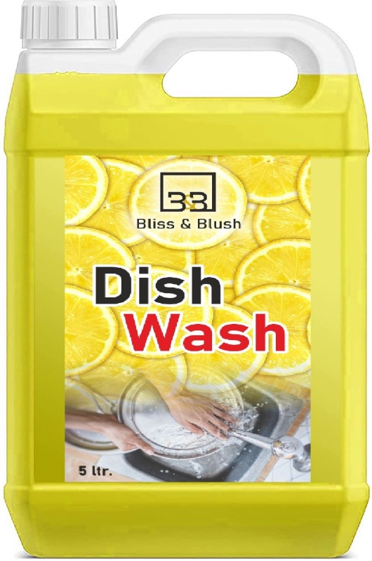 Bliss & Blush Dishwash With Lemon For Oil & Washes Off Kitchen Cleaner Dish Cleaning Gel (5 L) Dish Cleaning Gel(Lemon, 5 L)