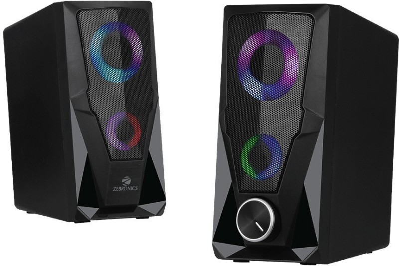 Zebronics Zeb-Warrior 10 W Laptop/Desktop Speaker(Black, Black, 2.0 Channel)