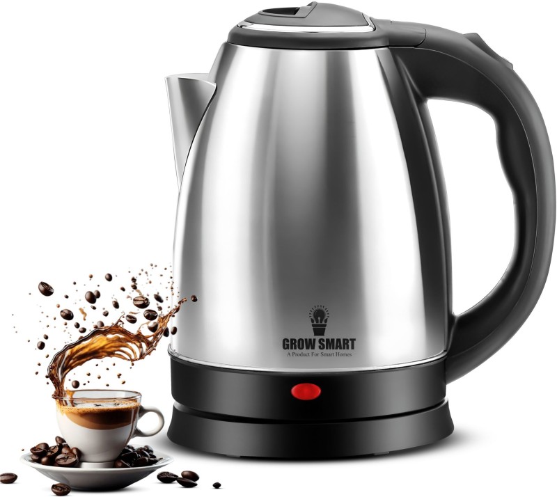 Growsmart Hydroedge 1500W Stainless Steel Body Electric Kettle(2 L, Silver)