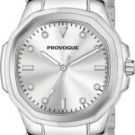 Provogue Stainless Steel Case Featuring Subtle Silver Dial Details Analog Watch  – For Men