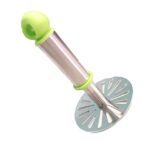 Ganesh Stainless Steel Potato Crusher Vegetable Smasher Pav Bhaji Masher With Handle For Effortless Kitchen Uses (Pack Of 1, Assorted)