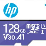 Hp Hp Micro Sd Card 128Gb With Adapter A1 U3 V30 (Purple) 128 Gb Microsdxc Class 10 100 Mb/S  Memory Card(With Adapter)