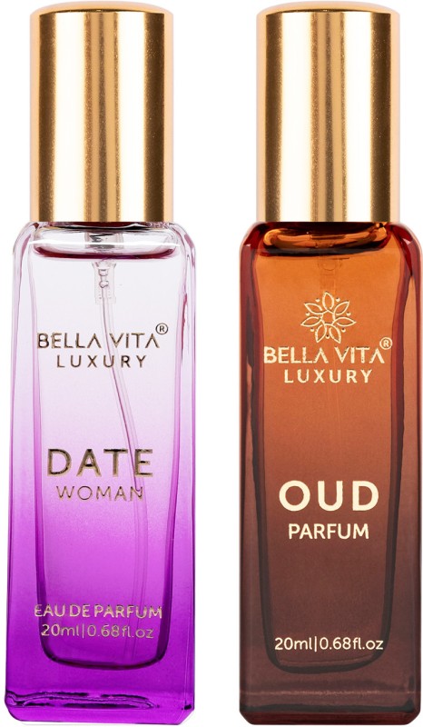 Bellavita Date Perfume & Oud Perfume Combo| Citrus, Sweet & Woody Notes |Long Lasting|(2 Items In The Set)