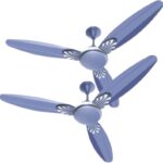 Minmax Senorita 48″ High Speed 1200 Mm 3 Blade Ceiling Fan(Ultra High Speed | Met Blue | Pack Of 2)