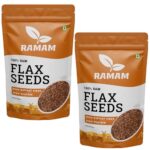 Ramam Flax Seeds 500Gm | Natural Raw Flax Seeds For Eating | High Dietary Fiber | Rich In Magnesium |Helps In Manage Blood Sugar Levels & Heart Health | Helps In Hair Growth| Alsi Seeds- 500Gm