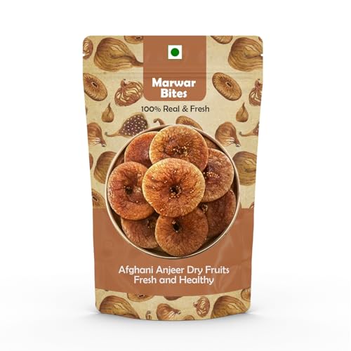 Marwarbites Afghani Anjeer Figs/Afghanistan Dry Anjir (Dried Figs) Dry Fruits For Body Mass Loss, Increases Immunity And Purify The Blood Anjir Dry Fruits Fresh And Healthy (1Kg)