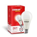 Eveready 26W Hammer Led Bulb | 65K Lumen | 4Kv Surge Protection | B22D 90Lm/W | Pack Of 1