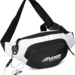 Tucker Waist Bag For Men Women, Stylish Chest, Fanny Pouch, Belt Sport Bag Waist Bag(Black, White)