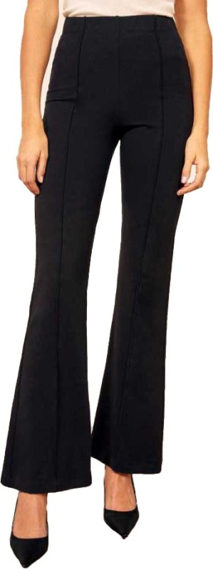 Ask4Fashion Regular Fit Women Black Trousers