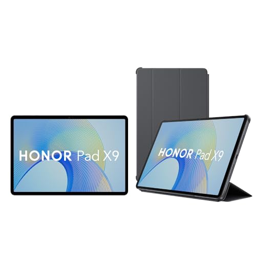 Honor Pad X9 With Free Flip-Cover 11.5-Inch (29.21 Cm) 2K Display, Snapdragon 685, 4Gb, 128Gb Storage, 6 Speakers, Up-To 13 Hours Battery, Android 13, Wifi Tablet, Metal Body, Gray