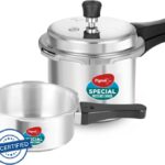 Pigeon Special 2 L, 3 L Outer Lid Pressure Cooker(Aluminium)