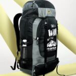 Fast Fashion Outdoor Sport Hiking Rucksuck Travel Bag Daypack 70 L Laptop Backpack(Grey, Black)