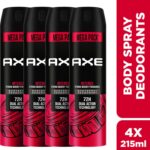 Axe Intense Body Spray  –  For Men(215 Ml, Pack Of 4)