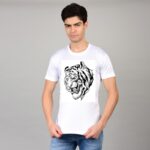 Ridawear Printed Men Round Neck White T-Shirt