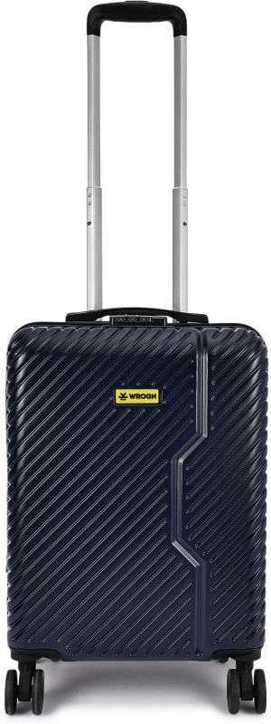 Wrogn Vivid-Light-Weight & Durable Polycarbonate Blue Hard Luggage Check-In Suitcase 8 Wheels – 20 Inch