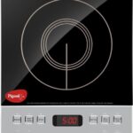 Pigeon 2100 W Induction Cooktop Push Button(Silver, Black, Brio+)