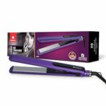 Havells Hs4101 Ceramic Plates Fast Heat Up Hair Straightener, Straightens & Curls, Suitable For All Hair Types; Worldwide Voltage Compatible (Purple)