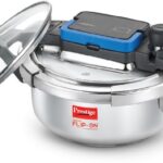 Prestige Svachh Flip-On Mini 2 L Outer Lid Induction Bottom Pressure Cooker(Stainless Steel)