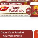 Dabur Dant Rakshak Ayurvedic Paste | Flouride Free | For Complete Family Toothpaste(350 G, Pack Of 2)