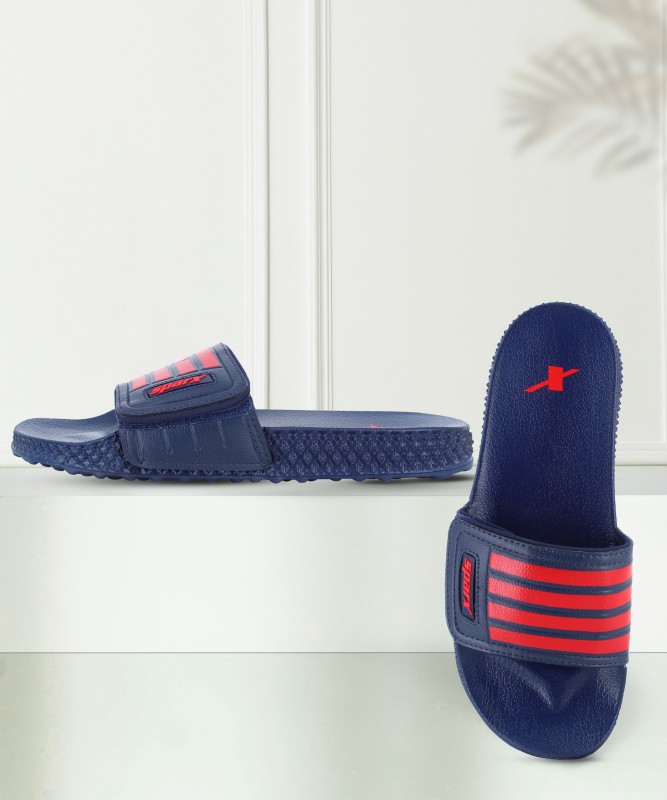 Sparx Men Slides(Red, Blue , 9)