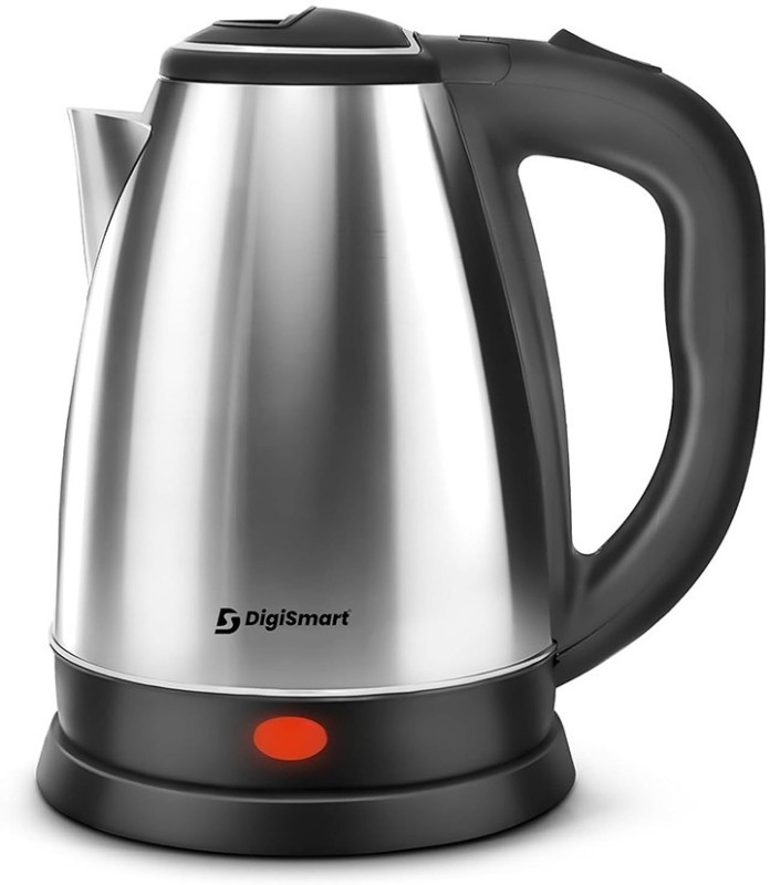 Digismart Mark-1 2000 Watts | Stainless Steel | Automatic Cut-Off | Used To Boil Water Electric Kettle(2 L, Black, Silver)