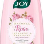 Joy Rose Body Serum Lotion | Moisturizing, Skin Soothing & Hydration With Rose Extract, Geranium & Chamellia Essential Oils | Long-Lasting & Nourishing | Quick Absorbing | Non – Sticky(300 Ml)