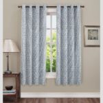 Carlton London 152 Cm (5 Ft) Polyester Room Darkening Window Curtain (Pack Of 2)(Checkered, Muticolor 28)