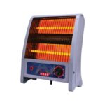 Usha 2 Rod 800 Watt Quartz Heater With Low Power Consumption And Tip Over Protection (4302, Grey)