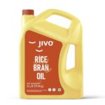 Jivo Rice Bran Health Oil 5 Litre – Cooking Oil For A Healthier Heart | Rich In Antioxidants & Vitamins | Ideal For Deep Frying, Sautéing & Baking | Chemical-Free | 100% Pure & Natural (Pack Of 1)