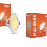 Halonix Kornet 5.5-Watt Junction Box Warm White Led Downlighter| Cut Out- 3 Inch | Surge Protection – Upto 4 Kv (Pack Of 2, Yellow) – Polycarbonate