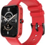 Fire-Boltt Ninja Call 2 With 46.5Mm (1.83) Display,Bluetooth Calling With 27 Sports Modes Smartwatch(Red Strap, Free Size)