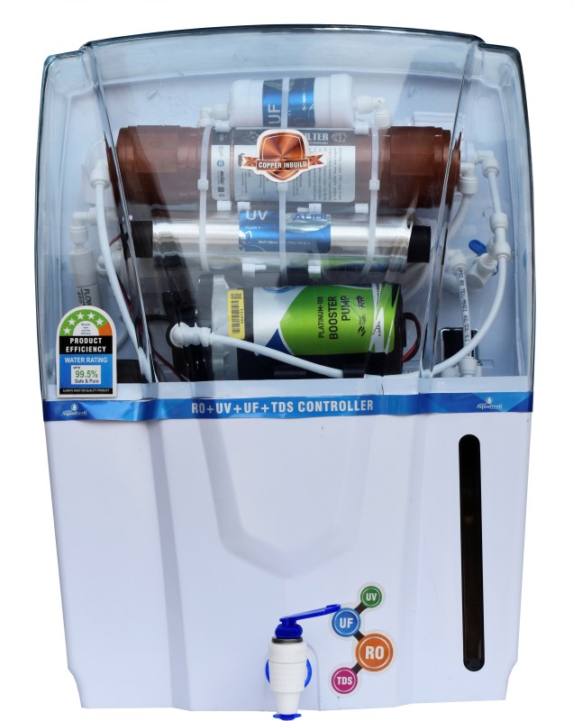 Aqua Candy Red Model Ro+Uv+Uf+Tds+Copper Filter 15 L Ro + Uv + Uf + Tds Water Purifier(White)