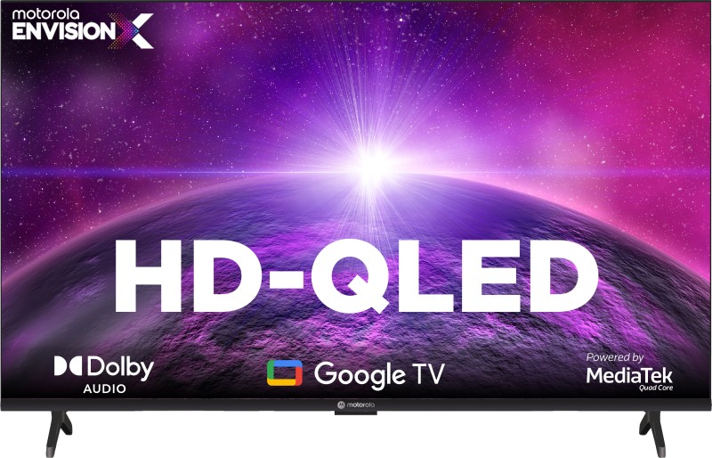 Motorola 80 Cm (32 Inch) Qled Hd Ready Smart Google Tv Edition With Dolby Audio(32Hdgqmvs2Q)