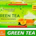 Neutrione Green Tea Lemon For Weight Loss & Boost Immunity| Vitamin C|Authentic Tea Leaves Lemon Green Tea Bags Box(25 Bags)