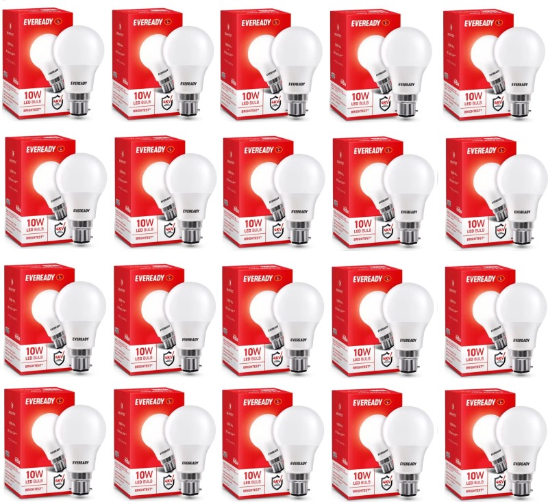 Eveready 10 W Basic Standard B22 Led Bulb(White, Pack Of 20)