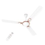 Polycab Zoomer Prime 1200Mm 5-Star Bldc, Remote Ceiling Fan For Home | 100% Copper, High Air Delivery, 6 Speed Setting, Sleep Mode, Reverse Rotation, Boost Technology | 3 Years Warranty【Silky White】