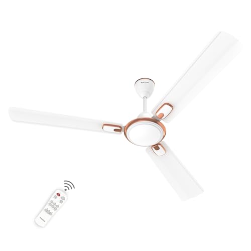 Polycab Zoomer Prime 1200Mm 5-Star Bldc, Remote Ceiling Fan For Home | 100% Copper, High Air Delivery, 6 Speed Setting, Sleep Mode, Reverse Rotation, Boost Technology | 3 Years Warranty【Silky White】