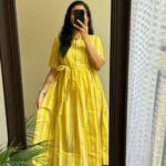 Assamica Flared/A-Line Gown(Yellow)