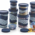 Master Cook Polypropylene Grocery Container  – 9650 Ml(Pack Of 12, Blue)