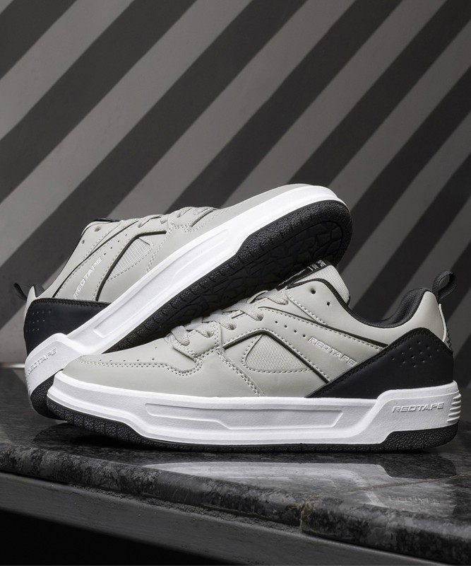Red Tape Casual Sneaker Shoes For Men | Comfortable, Breathable, Arch Support Sneakers For Men(Grey , 9)