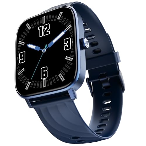 Noise Quad Call 1.81″ Display, Bluetooth Calling Smart Watch, Ai Voice Assistance, 160+Hrs Battery Life, Metallic Build, In-Built Games, 100 Sports Modes, 100+ Watch Faces (Space Blue)