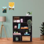 Green Soul Sequoia Mini Book Shelf/Stand/Rack With 4 Shelves|3-Year Limited Warranty | Black Ash Color | Perfect For Your Living Room, Office, Or Study | Installation Provided | Engineered Wood