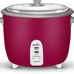 Kenstar My Cook 2.0 Electric Rice Cooker With Steaming Feature(2 L, Red & Grey)