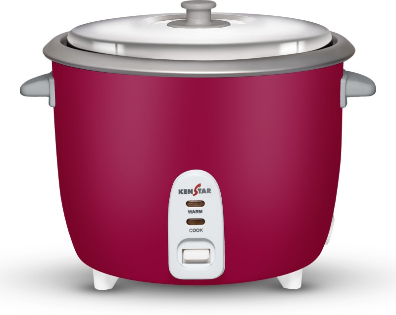 Kenstar My Cook 2.0 Electric Rice Cooker With Steaming Feature(2 L, Red & Grey)