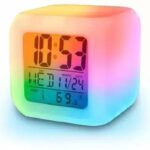 Kadio Digital White Clock