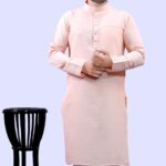 Tibra Collection Men Solid Straight Kurta(Beige)