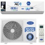Carrier 1.5 Ton 3 Star Wi-Fi Smart Flexicool Inverter Split Ac (Copper, Convertible 6-In-1 Cooling,Smart Energy Display, Hd & Pm 2.5 Filter, Ester Edge Fxi (Wi-Fi), Cai18Ee3R35W0,White)